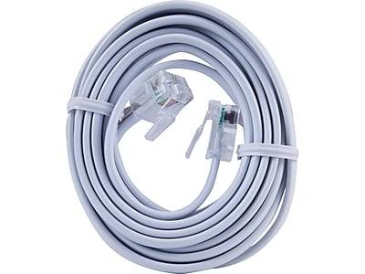 Power Gear White Phone Line Cord,