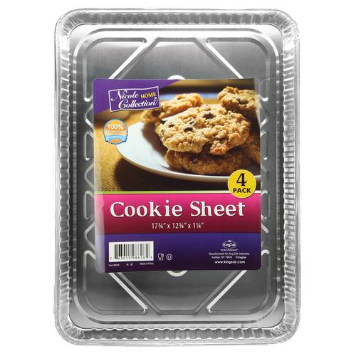 Nicole Home Colleton Aluminum Cookie Sheets, 17.75 x 12.75 x 14 inch, Multi (4 ct)