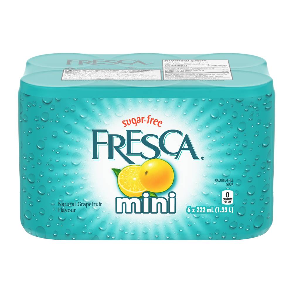 Fresca Mineral Grapefruit Drink (6 x 222 ml)