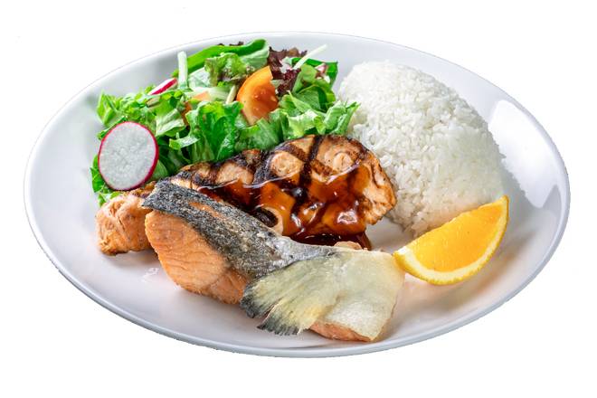 (p-8) Salmon Teriyaki Plate