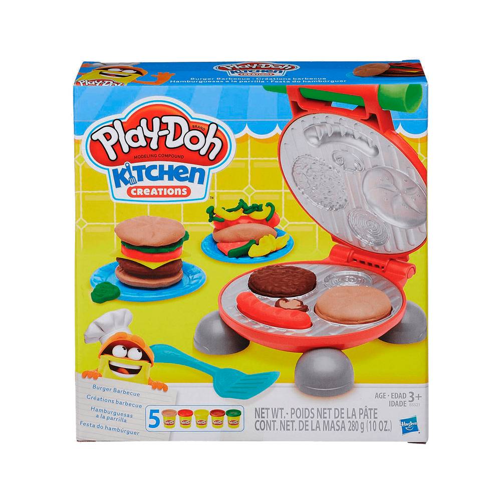 Play-doh kit hamburguesas a la parrilla (1 u)