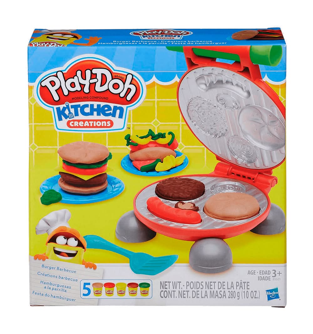 Play-Doh · Kit hamburguesas a la parrilla