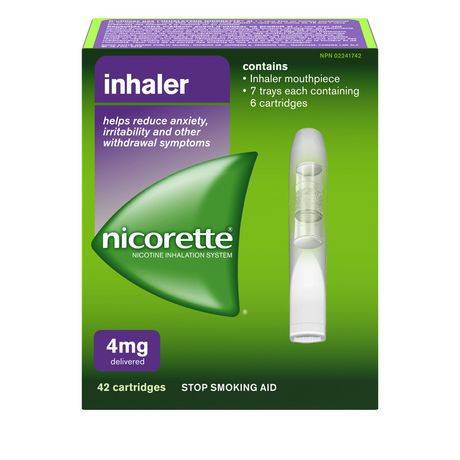 Nicorette Stop Smoking Aid Inhaler Cartridges (42 units)
