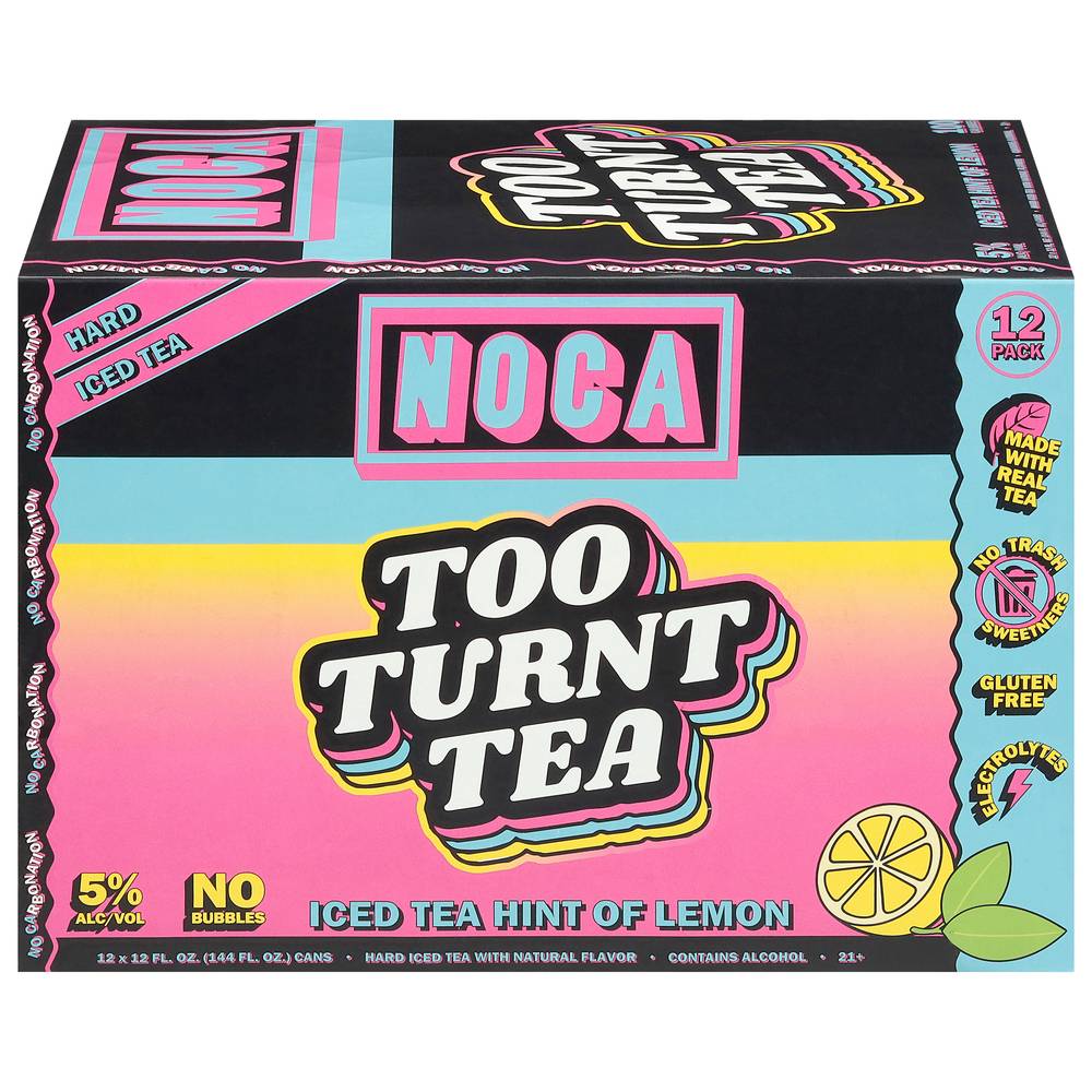 NOCA Boozy Hint Of Lemon Iced Tea (12 x 12 fl oz)