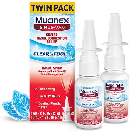 Mucinex Sinus-Max Clear & Cool Nasal Spray (0.75 fl oz, 2 ct)