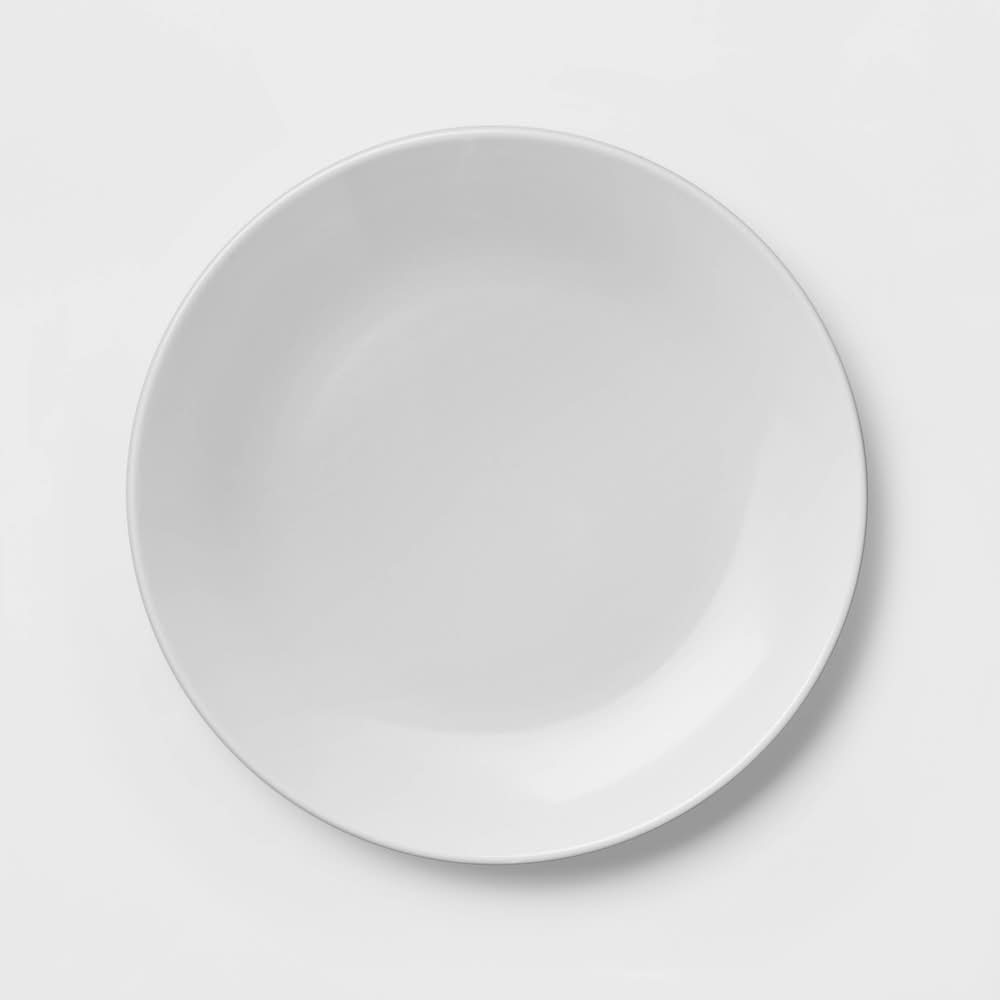 Threshold Stoneware Coupe Dinner Plate, White