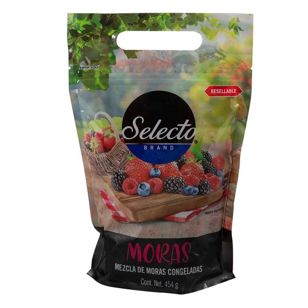 Selecto mezcla de moras congeladas