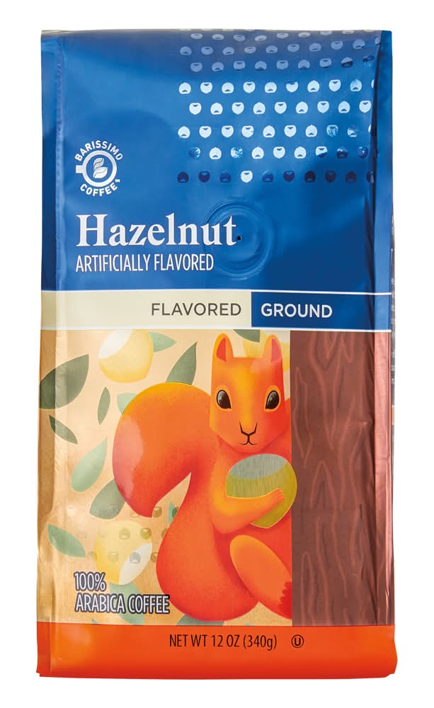 Barissimo 100% Arabica Ground Coffee, Hazelnut (12 oz)