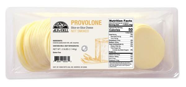 Alp And Dell Provolone Sliced Cheese (40 oz)