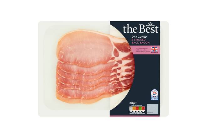 Morrisons Dry Cured Smoked Back Bacon 200g
