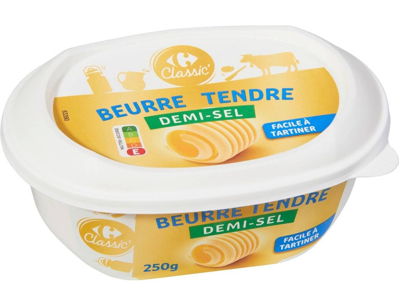 Carrefour Classic' - Beurre tendre demi-sel (250g)