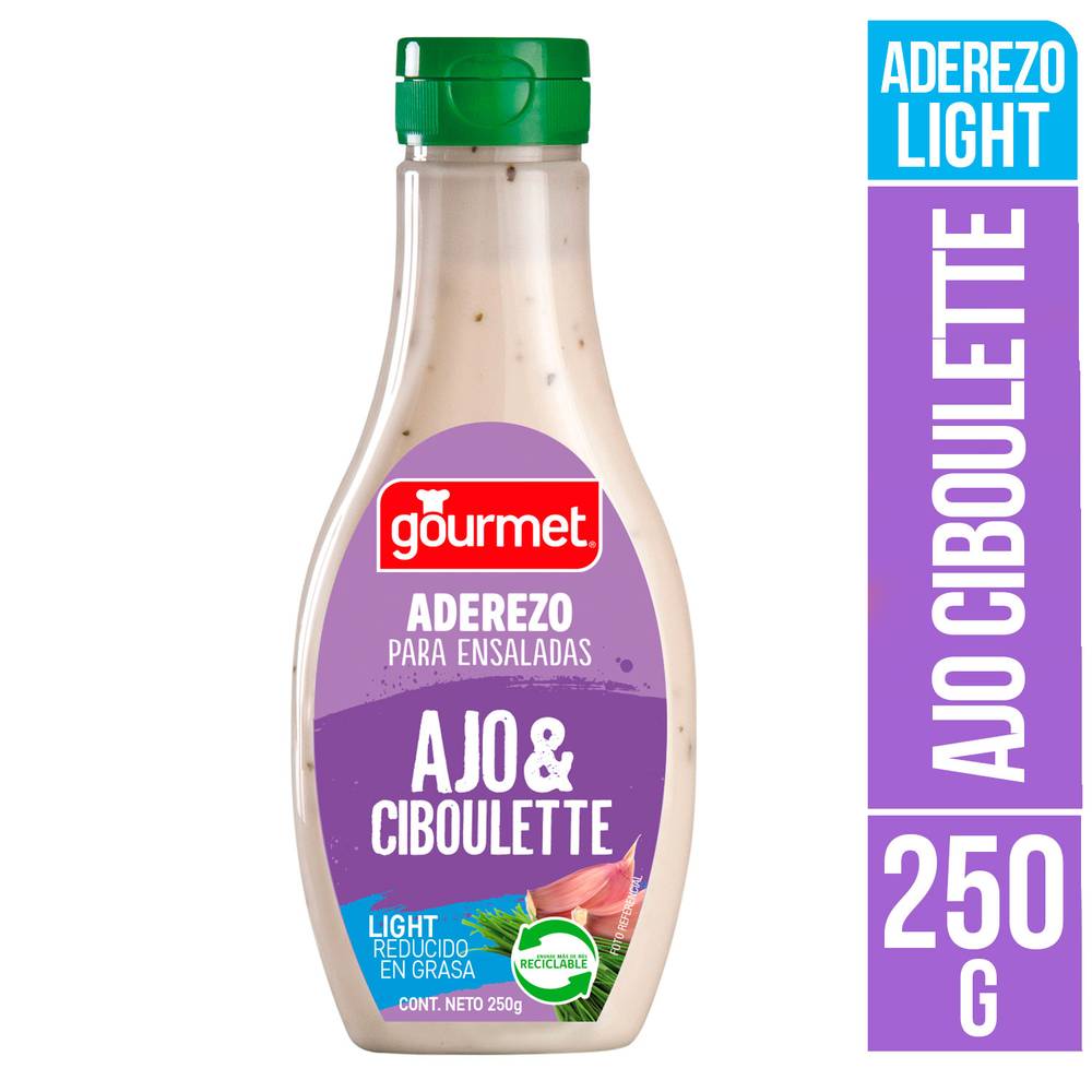 Gourmet aliño light ajo ciboulette (botella 250 g)