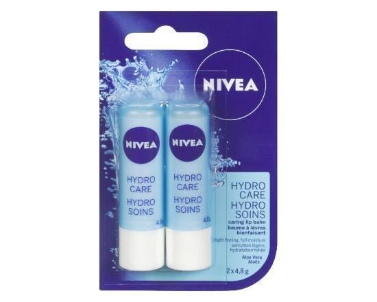 NIVEA LIP CARE HYDRO CARE 2X4.8G 9.6 GR