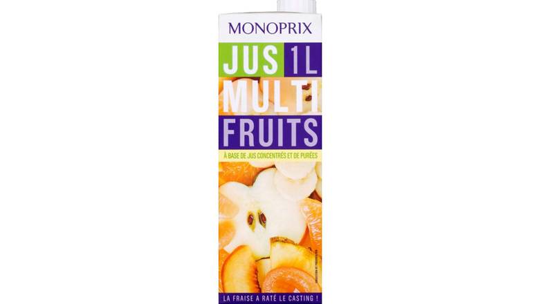 Monoprix - Jus à base de concentré et de purées (1 L) (multifruits)