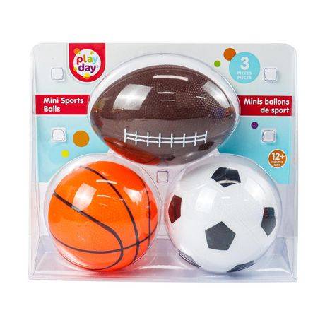 Play Day Mini Sports Balls, 3 Piece