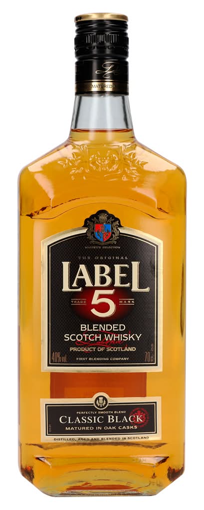 Label 5  - Whisky blended, garrafa de 0,70 l