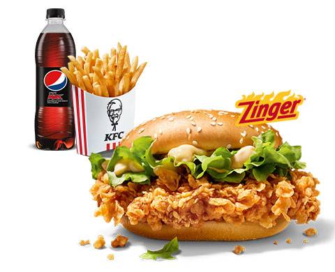 Zinger Burger Menü