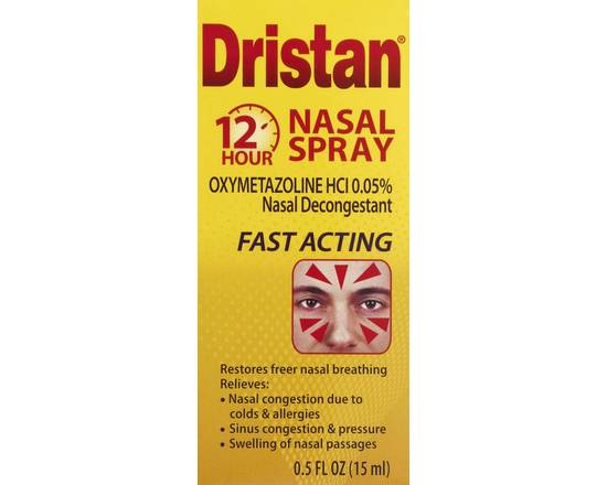 Dristan · 12 HR Nasal Decongestant Spray Oxymetazoline HCI 0.05% (0.5 fl oz)