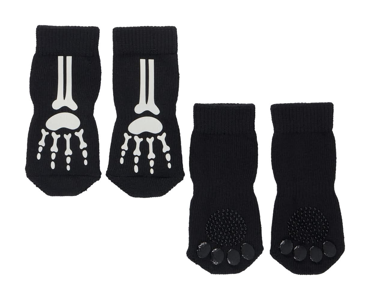 Thrills & Chills® Skeleton Dog Socks (Color: Multi Color, Size: Large/X Large)