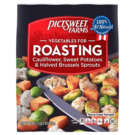 Pictsweet Farms Roasting Cauliflower Sweet Potatoes & Halved Brussels Sprouts Vegetables For Roasting