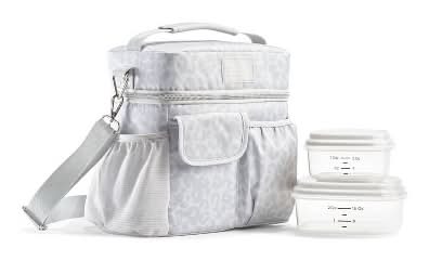 Fit & Fresh Montauk Lunch Kit, Feline Fine Stone Gray