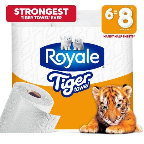 Royale Strong Tiger Paper Towels (6 rolls)