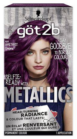 got2b Metallics Hair Permanent Colour, Amethyst Chrome (180 g)