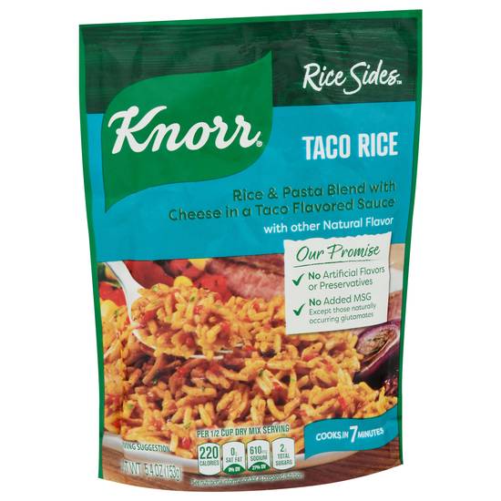 Knorr Rice Sides Taco Rice & Pasta Blend With Cheese in Flavored Sauce