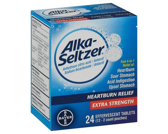 Alka-Seltzer · Extra Strength Antacid Effervescent Tablets (24 tablets)