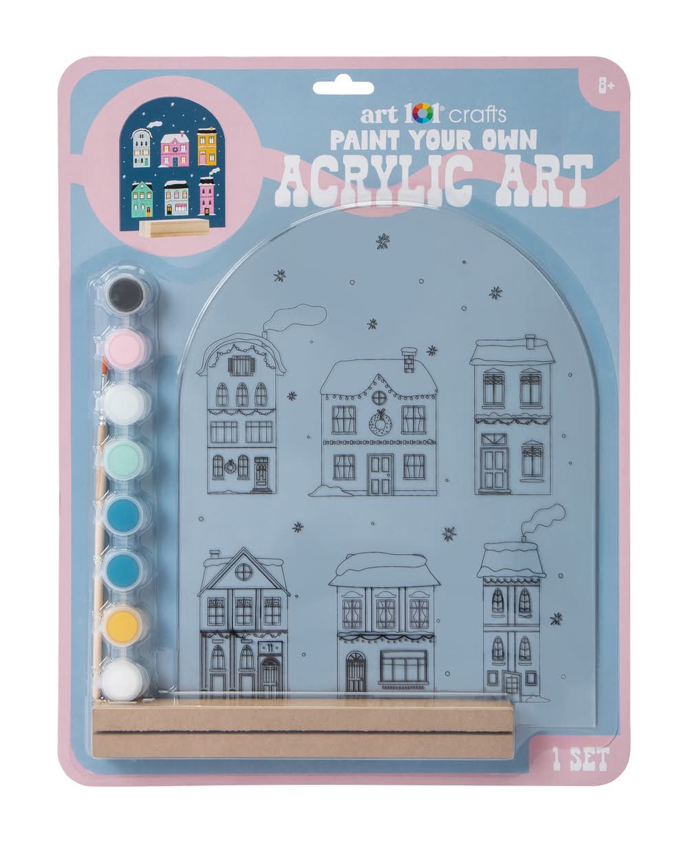 Pre-Printed Acrylic Canvas Houses