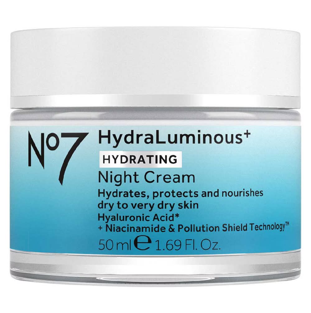 No7 Hydraluminous+ Night Cream 50Ml