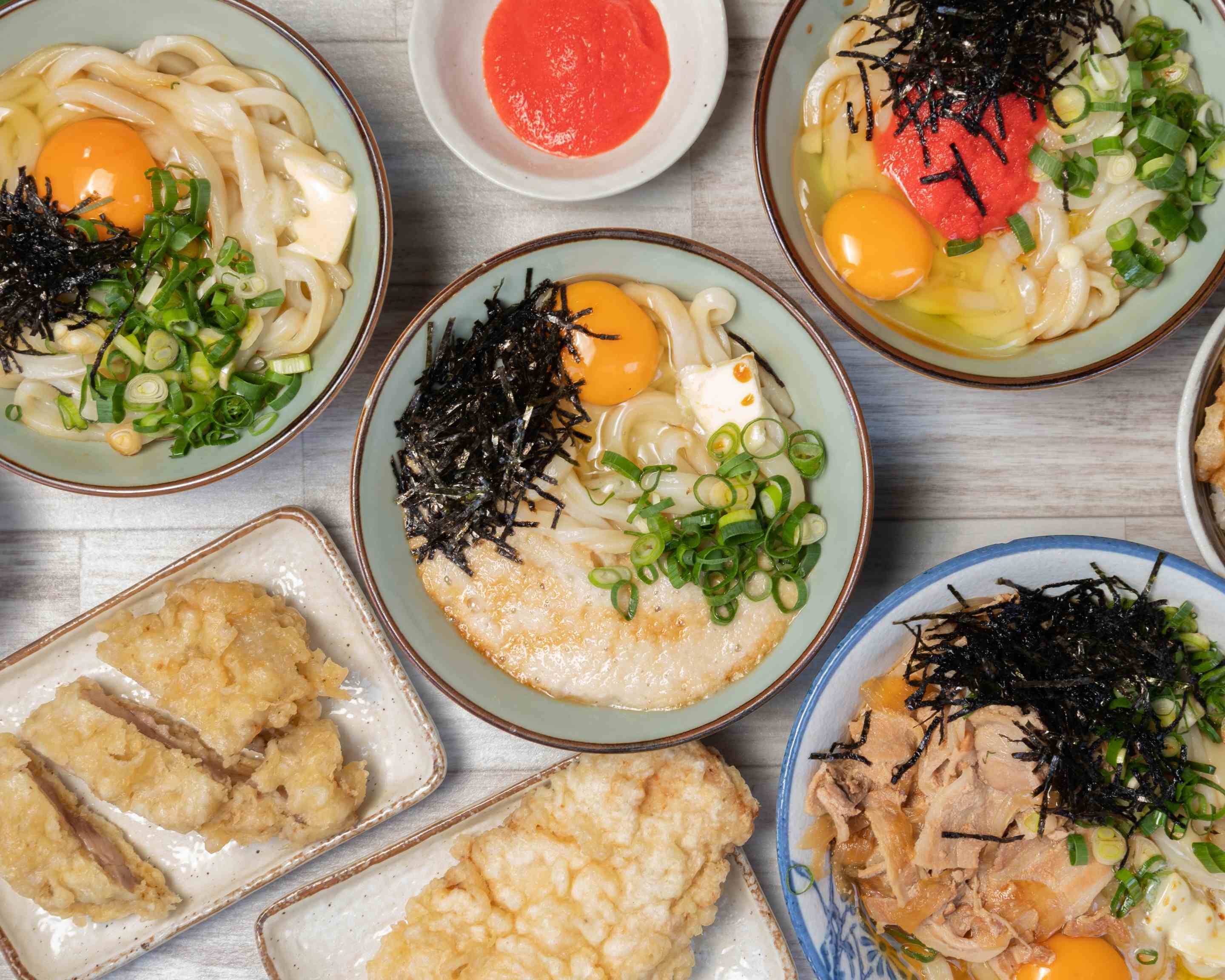 ジャンボとり天と釜玉のお店 「かまたまうどん屋」 Jumbo Chicken