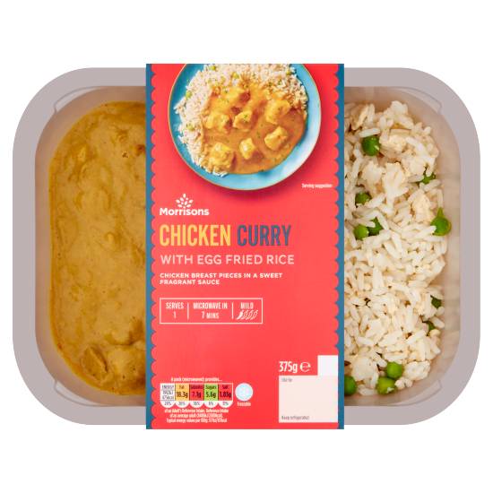Morrisons Chicken Curry With Egg Fried Rice