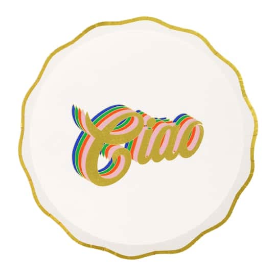 Jonathan Adler X Michaels 7" Ciao Paper Snack Plates, 10Ct.