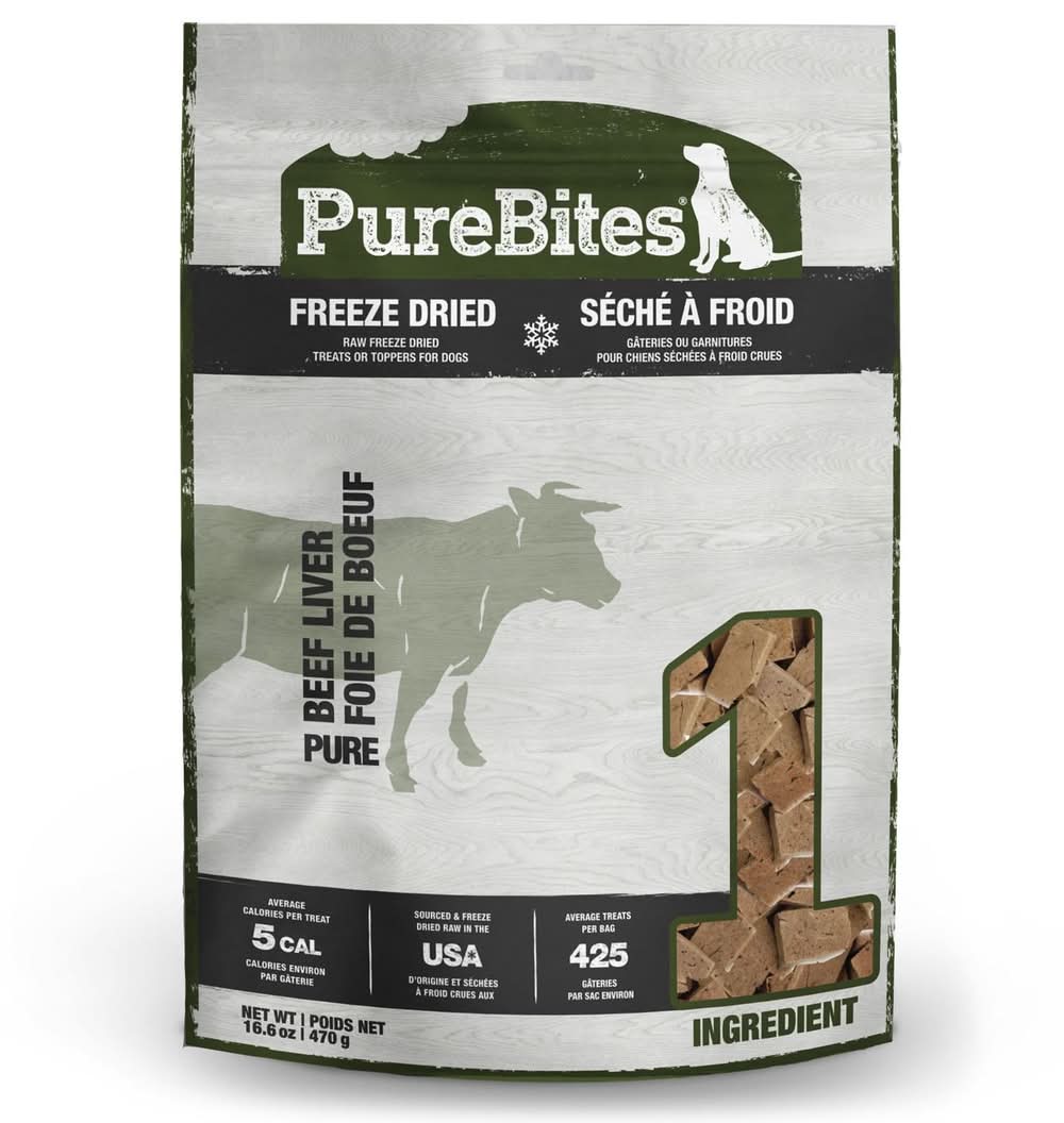 PureBites Beef Liver Dog Treats, 16.6 oz