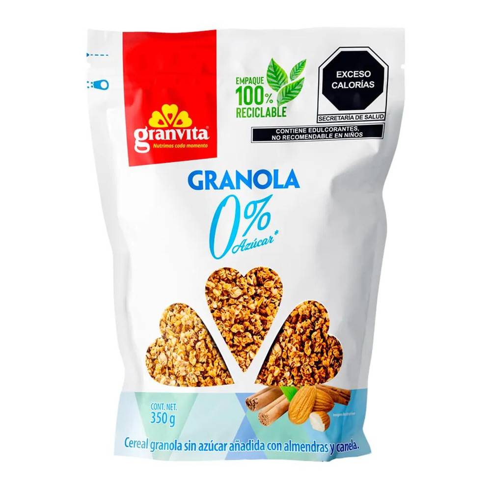 Granvita granola con almendras 0% azúcar