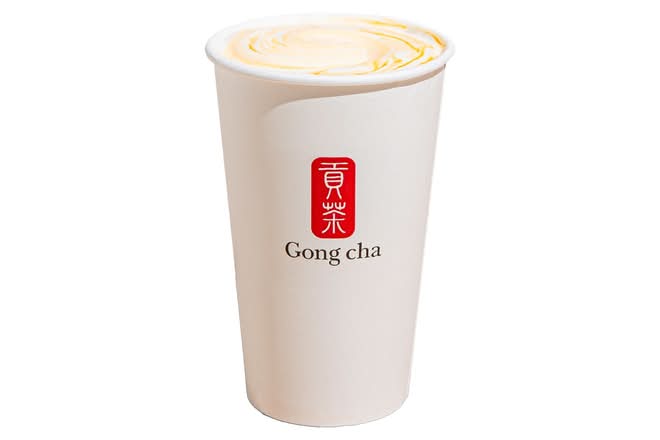 Hot Pumpkin Spice Milk Tea w/ Milk Foam