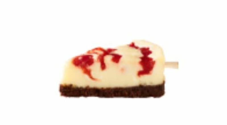 STRAWBERRY SWIRL CHEESECAKE ON-A-STICK