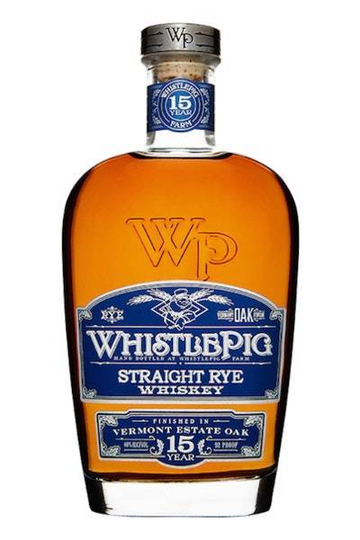 Whistlepig Estate Oak Rye Whiskey: Aged 15 Years (750ml bottle)