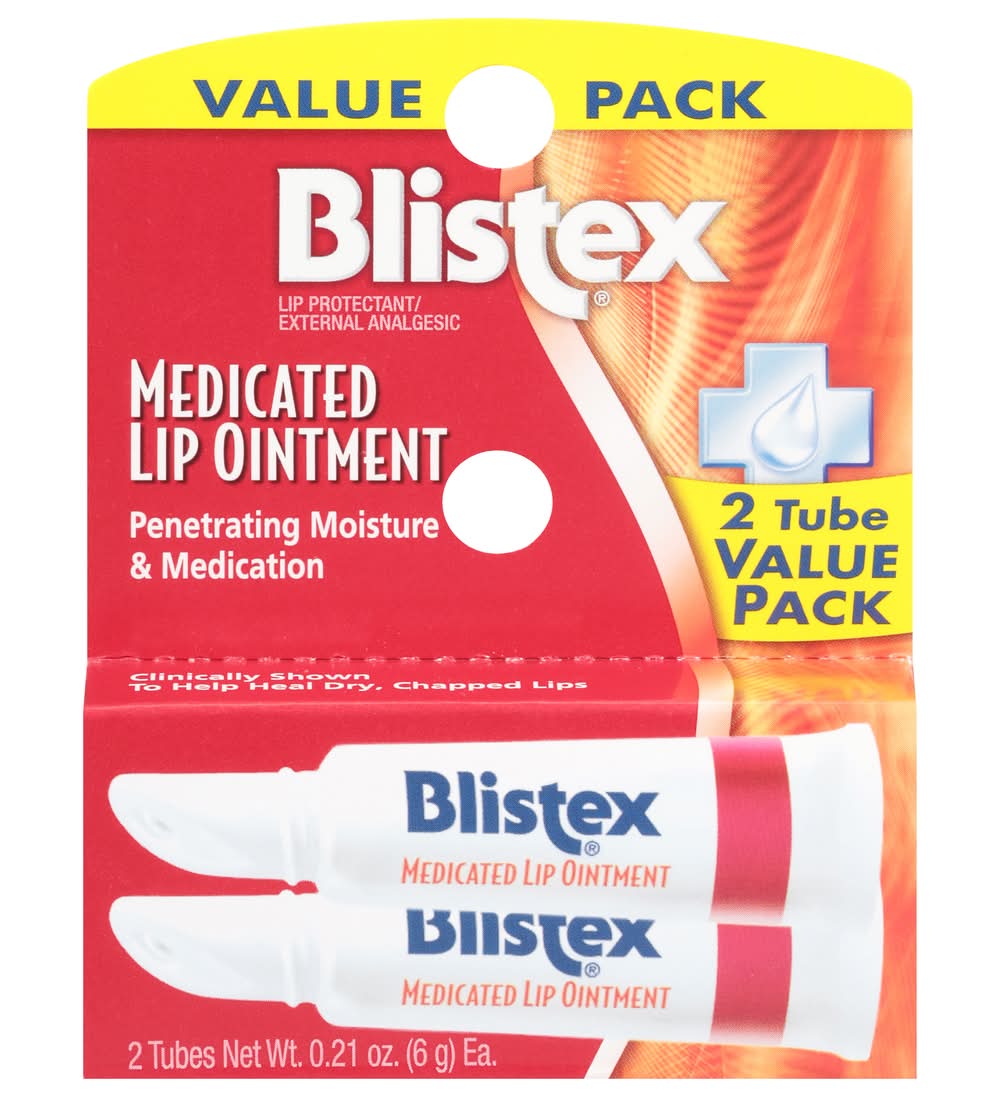 Blistex Medicated Lip Ointment (0.21 oz, 2 ct)