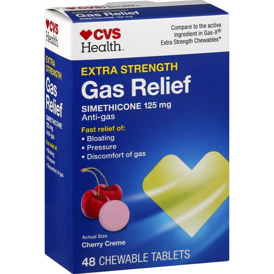 Cvs Extra Strength Cherry Creme Gas Relief Chewable Tablets