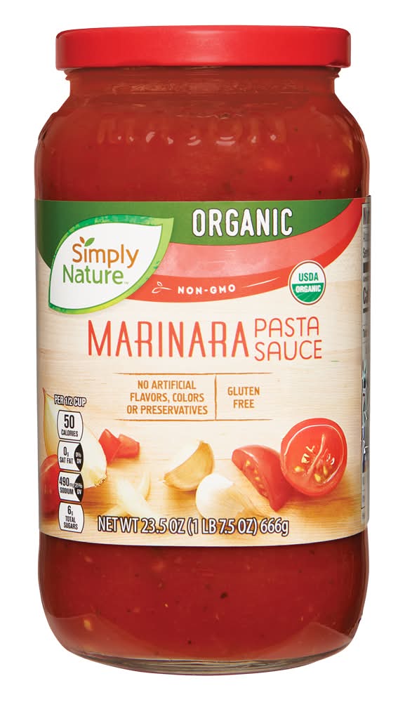 Simply Nature Organic Pasta Sauce, Marinara (23.5 oz)