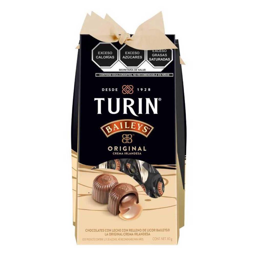 Turin · Chocolates con leche relleno de baileys (80 g)
