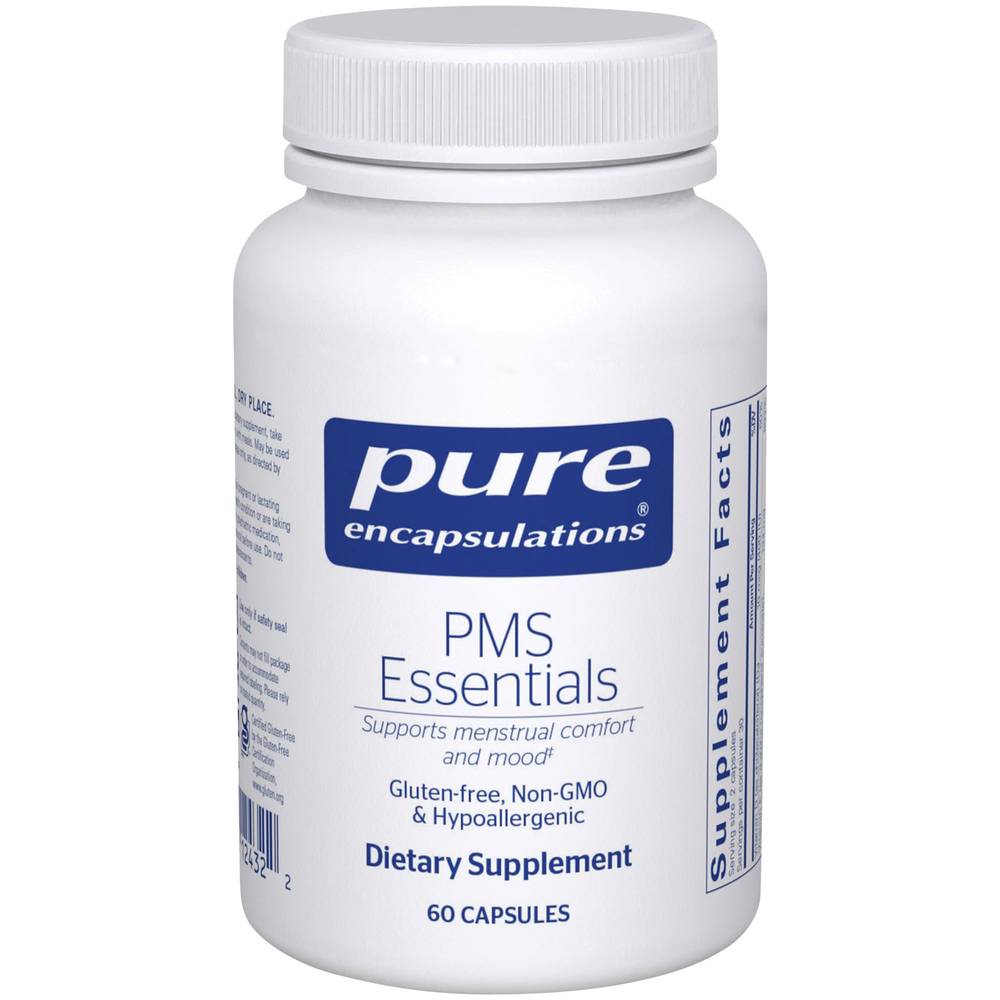 Pure Encapsulations Pms Essentials Supports Menstrual Comfort & Mood Capsules (60 ct)