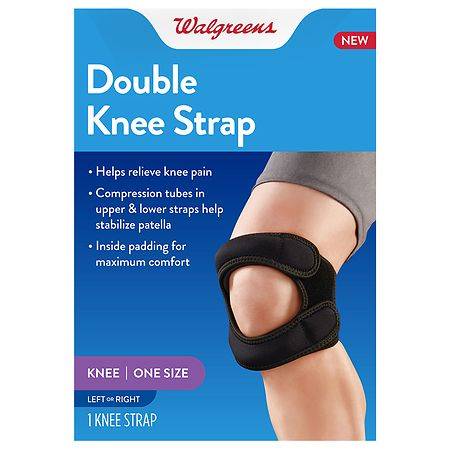 Walgreens Double Knee Strap One Size - 1.0 ea