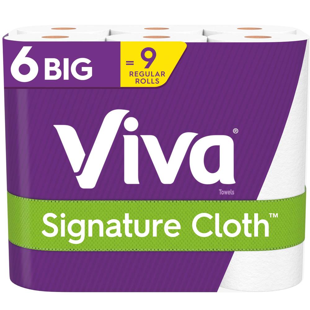 Viva Signature Cloth Choose-A-Sheet Big Paper Towels, 6 ct