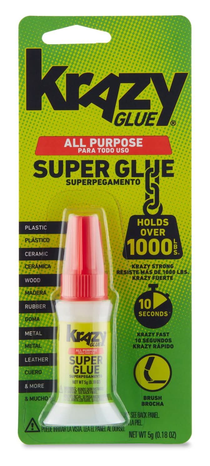 Krazy Glue All Purpose Super Glue Brush (0.18 oz)