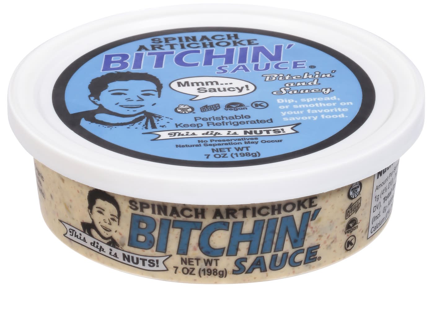 Bitchin' Sauce Spinach Artichoke Dip Spread (7 oz)