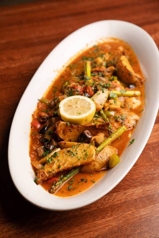 Halibut Chop Vesuvio