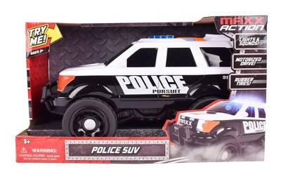 Maxx Action Police Suv Lights & Sounds Motorized Rescue Vehicle, Large